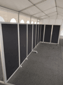 Mobile Partition Double Sided White and Notice Board 5 x 3ft ( 3 Panels ) product photo 2 of 4