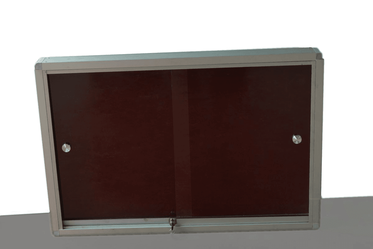 SLIDING GLASS NOTICE BOARD
