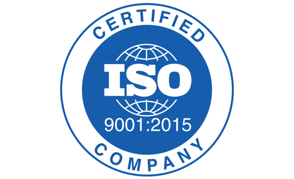 ISO 9001:2015 certified
